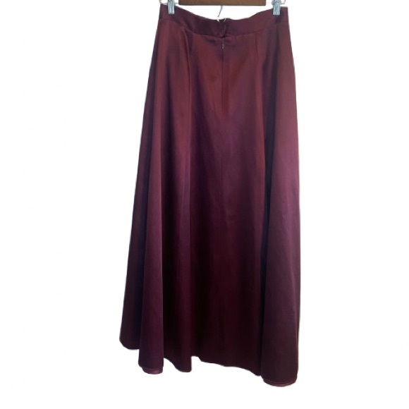 Panoply Vintage Burgundy Maroon Two-Piece  Long Gown Formal Dress Wedding - Picture 5 of 13